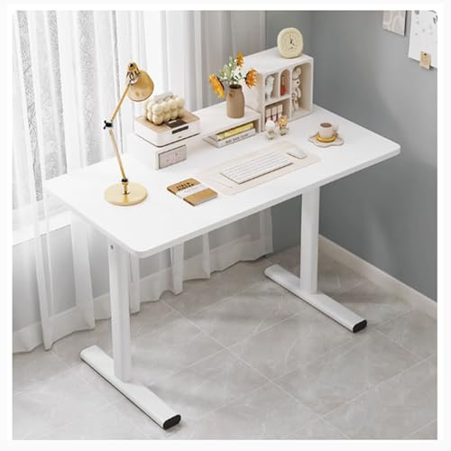 Bureau d'ordinateur industriel moderne, table d'écriture robuste en noyer, poste de travail simple pour ordinateur portable, mobilier de bureau à domicile, 80 x 40 cm, bureau d'étude élégant pour la