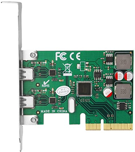 Tarjeta de expansión PCI de 2 puertos USB 3.1 superrápida de 10 Gbps para Express (PCIe) para hub USB autoalimentado Technol integrado