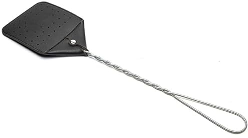 Robuste Fliegenklatsche, 43, 2 cm lang, für den Innenbereich. Robuste, Fliegenklatsche aus PU-Leder mit starkem Drahtgriff, tragbare, für den Innenbereich