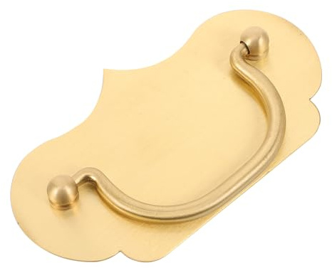 HAMPPLIES Poignées de Meuble Vintage Laiton Massif Style Chinois Tirants à Deux Poignées pour Armoires Cuisine Salle de Bain et Chambre
