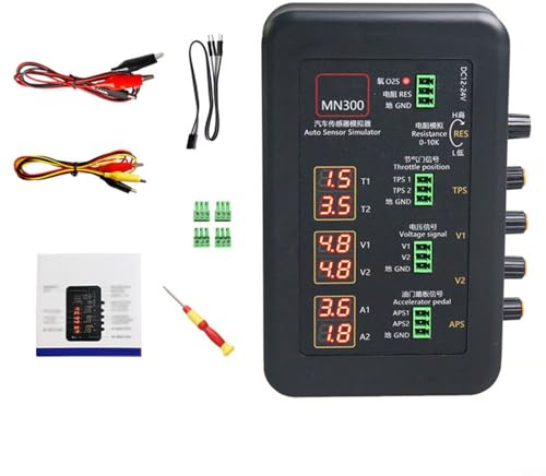 BAZOOM MN300 - Tester per sensore auto, simulazione accurata per sensori di acceleratore e ossigeno