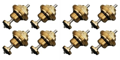 Janasiba 8 pezzi 3/8 perno di ritorno valvola M30 X 1,5 per attuatore UFH distributore di riscaldamento a pavimento (3/8)