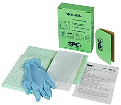 Einweg-Anti-Verschmutzungs-Kit für Chemikalien, 280mm x 70mm x 220mm, Grün, 4er-Pack