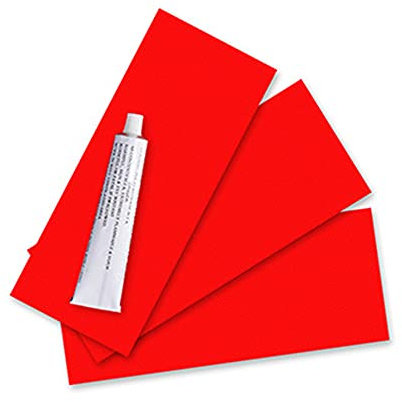 ACAREY Reparaturset für Boot, mit 30 ml Kleber, aufblasbar, wasserdicht, für Planschbecken, Schwimmbecken, Kajak, Optimic, Kanu, Spielzeug, Rot
