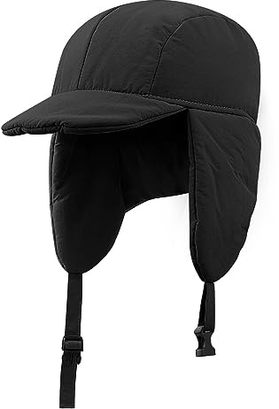 Clakllie Russen Mütze Herren Winter Bomber Hüte Fliegermütze Trappermütze Winddicht Wintermütze mit Ohrenklappen Schirmmütze Warme Jagdmütze für Skifahren,Schlittsch und andere Outdoor-Aktivitäten