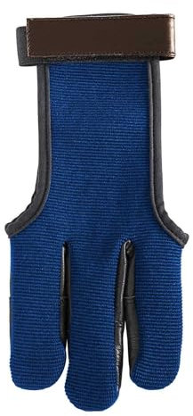 by Beier Germany Schießhandschuh Indigo Baumwolle & Leder M