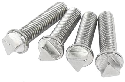 Tornillos antirrobo de cabeza triangular exterior de acero inoxidable M6/M8/M10 304, tornillos de seguridad triangulares