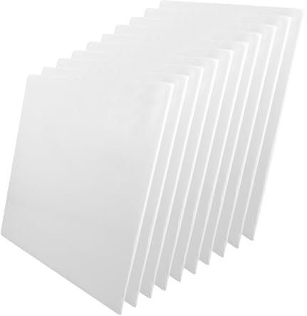Healifty 10pcs Thick Paper Cake Display Tray Square Dessert Plate Cake Serving Trays for Mousse Baking