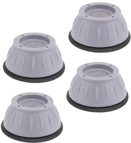 DECOMELODY 4pezzi Tappetini Antivibrazioni Per Lavatrice e Asciugatrice Da Antiscivolo e Resistente Per Pavimenti Ceramica e Isolamento Acustico e Protezione Superficie