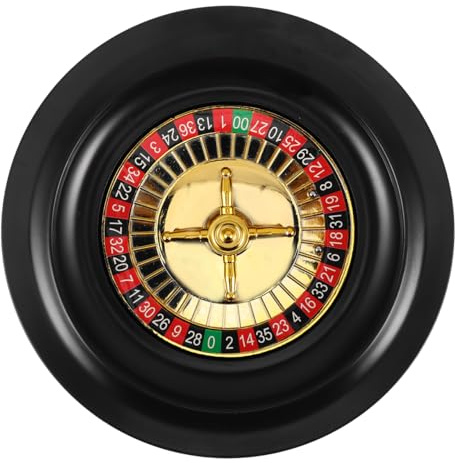 STOBAZA 6.69 Inch Portable Roulette Wheel for Adults Professional Tabletop Game Spinner for Home Game Night Party Drinking Challenges and Interactive Entertainment