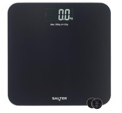 Salter Glass Digital Bathroom Scale 180 Kg Electronic Bodyweight