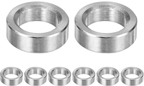 M METERXITY 8STK M8 304 Edelstahl Metall Schrauben Abstandshalter Hülse | 8mm Innendurchmesser x 12mm Außendurchmesser x 4mm Länge, Glatte, Abstandshalter, Abstandshalter, 304 Edelstahl