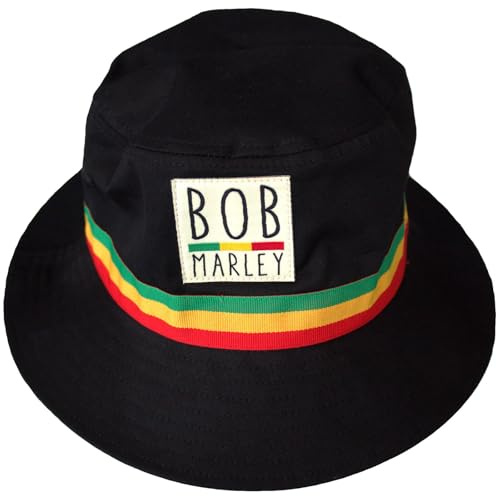 Bob Marley - Schlapphut für Herren/Damen Unisex (L-XL) (Schwarz)