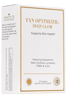 The Swedish Diet Tan Optimizer Deep Glow – Beauty-from-Within Skin Supplement with Astaxanthin, Beta-Carotene & Antioxidants – 30 Capsules