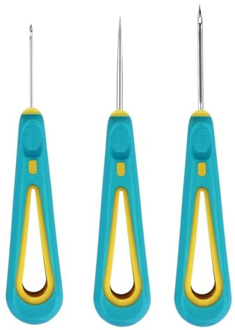 RCGOFOLLOW Portable Metal Stitching Awl Needles Kit For Household Sewing And Leather Repairs Repairing Stitching Punching Making Hole Tailors Slee Bags Hand Stitcher Sewing Tool Shoe Repair Handmade
