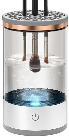 Nettoyeur de Pinceaux de Maquillage, Appareil De Nettoyage En Profondeur USB Pour Outils De Beauté, Lave-Pinceaux Portable pour Maquillage, Pour Fard à Jouer Salon Armoire à Cosmétiques Maison