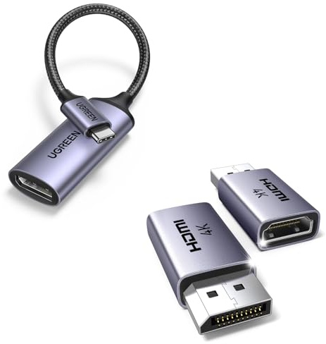 UGREEN Adaptador USB C a DP y Adaptador DP a HDMI