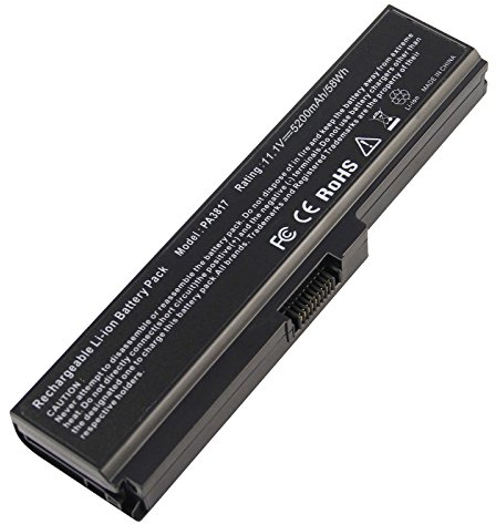 ARyee 5200mAh Batterie pour Ordinateur Portable pour Toshiba PA3817U-1BRS PA3818U-1BRS PA3819U-1BRS PABAS228 Toshiba Satellite C650 C650D C655 C660 C660D C670 C670D L600 L630 L675 L675D L700