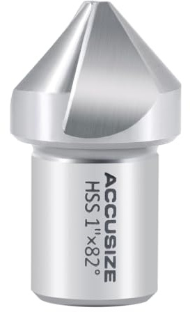 Accusize Industrial Tools 1'' Hss Countersink for Rota-Cutter, 3/4'' Weldon Shank for Magnetic Drilling Machine, 82 Deg, Ce82-0001