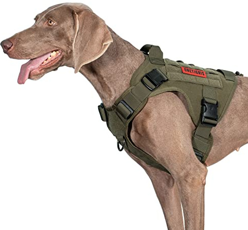 OneTigris Fire Watcher 2.0 Molle-hundsele med handtag och metallspänne