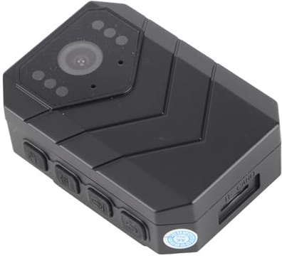 Mini Cámara Desgastada 4K, Cámara Corporal WiFi HD 1080P, Grabadora de Vídeo de Bolsillo Portátil con Lente Gran Angular, a Prueba de Golpes, Impermeable, Clip Trasero