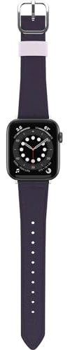 OtterBox Symmetry Cactus Leather Band for Apple Watch 40/41/42mm, Purple | Replacement Durable Soft Touch Strap for Apple Watch