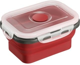Westmark faltbare Frischhaltedose – Praktische Lunchbox ideal für Arbeit und unterwegs oder zur Aufbewahrung von Wurst und Käse, spülmaschinengeeignet, eckig, BPA-frei – 400 ml