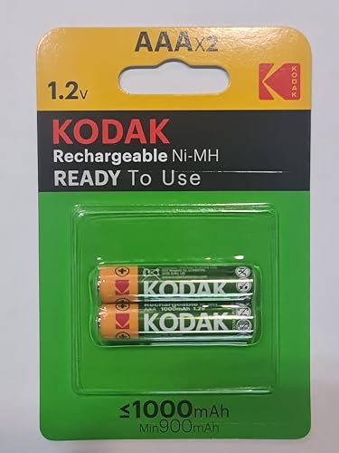 Pilas Recargables AAA Kodak R-03 Ni-Mh 1000 Mah.