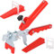 LOLYSIC 501 Pcs Tile Leveling System 2mm - 400Pcs Tile Spacers, 100 Reusable Tile Wedges, 1 Tile Leveling Pilers, Tile Leveling System Kits for Floors Walls Tile Leveling