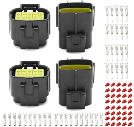JUUDDENPARTS 2 PCS Electrical Connector Plug, Waterproof Electrical Wire Connector Plug, Connector Electrical Plug for Car (10 Pin)