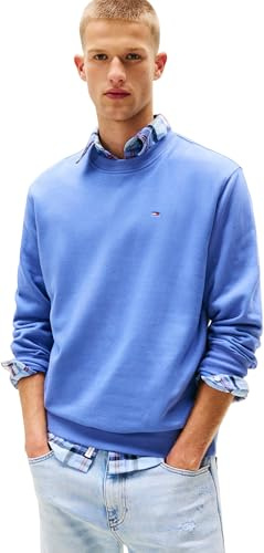 Tommy Jeans Men’s Round Neck Regular Fit Flag Fleece Sweatshirt