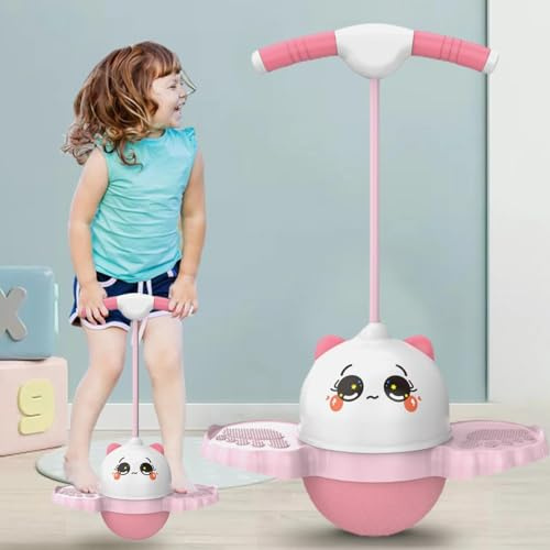 Ahuuen Jump Toys | Stick pour Enfant | Balle de antidérapante | Haupt Toy Outdoor | avec des poignées faciles Équipement Gonflable équilibré | Favorise l'activité Physique