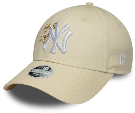 New Era Adult's 9Forty Rose MLB New York Yankees Baseball Cap Hat Light Beige
