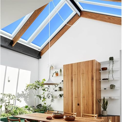 MIDUOLAI LumièRe Naturelle du Jour, Ciel Bleu, TéLéCommande Wi-FI Intelligente, Panneau De Plafond LED, Plafonnier avec Puits De LumièRe Artificiel,Integrated,30 * 120cm