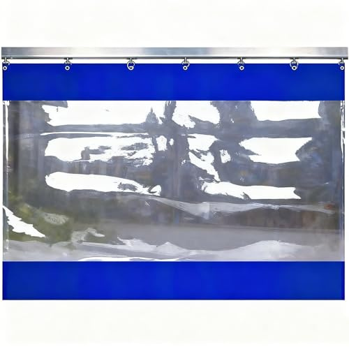 Rideau de bâche en vinyle transparent, séparateur de garage imperméable, pour portes de maison, patio et atelier, cloison de séparation