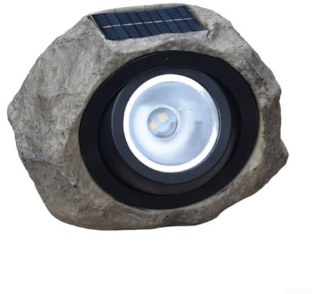 Solarbetriebene LED-Steinleuchte mit IP65 wasserdichtem Design für Garten, Terrasse und Wegbeleuchtung und Außendekoration