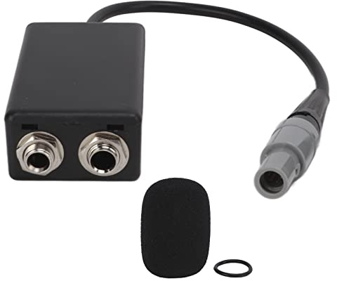 Chiyyak Convertible Aviation Headset Adapter Stark och Långvarig för GA Female Till för LEMO 6-stift Hane Adapter, Multi Applicability för Aircraft Headset