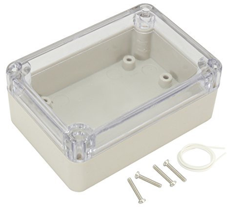 sourcingmap 3.27x2.28x1.3(83mmx58mmx33mm) ABS Junction Box Electric Project Enclosure Clear