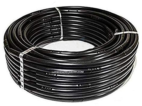 Suinga Tuyau d'arrosage goutte à goutte 16 mm | Tuyau d'arrosage goutte à goutte tous les 40 cm, tuyau goutte à goutte de 100 mètres | Kit d'irrigation goutte à goutte noir pour jardins, terrasses