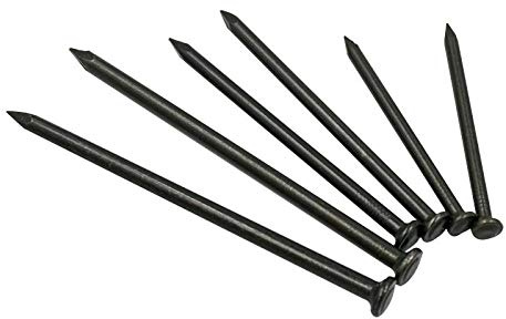 Schwarze Spezialstahlnägel, Rundkopfnägel, Stahlnägel für Baustellen, Bodennägel, 1 kg-100mm