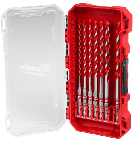 Milwaukee Shockwave 15.2 cm L Hartmetall Hammerbohrer Set 7-tlg. - Koffer von: 1;