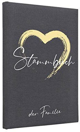 Hochzeitideal – Stammbuch der Familie Serie Ally Nr. 82 21,0 cm x 15,0 cm - Buchbinderleinen Stammbuch Hochzeit - Familienbuch Standesamt mit 6-Fach Ringmechanikfür Urkunden mit Behördenlochung
