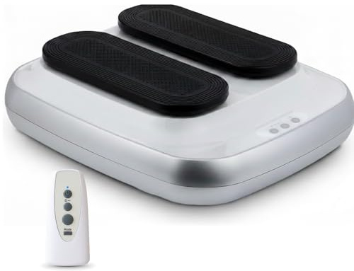 BONPLUS Ejercitador de Piernas Fitlegs, Activador Circulatorio, Gimnasia Pasiva, Mejora la Circulación con Mando a Distancia, Intensidad Ajustable, Ejercitador de Piernas para Personas Mayores