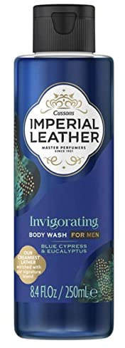 IMPERIAL LEATHER Invigorating Body Wash for Men Blue Cypress & Eucalyptus, 250ml