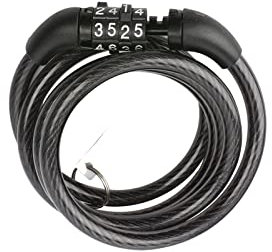 Combination Lock Safety Chain Lock Detachable Cycling Lock for Bike and Motorcycle and Gate Fence