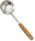 TIJAR® Skimmer Slotted Spoon, Ladle with Holes, Stainless Steel with Nylon Wood Effect Handle, Kitchen Cooking and Frying Spoon, Strainer Oil Colander