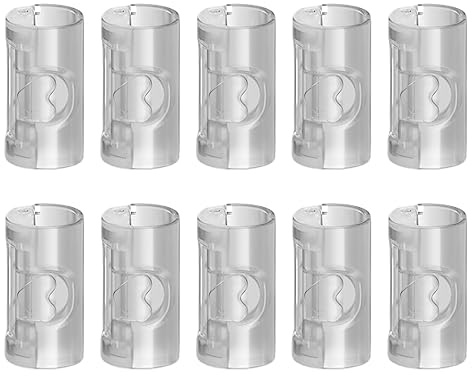 OTKARXUS Bed Sheet Clips,10PCS Cylindrical Non-slip Plastic Bed Sheet Grippers, No Needle Sheets Holders Mattress Grippers Fasteners for Fixing Sheets, Clothes, Food Bags (Transparent)