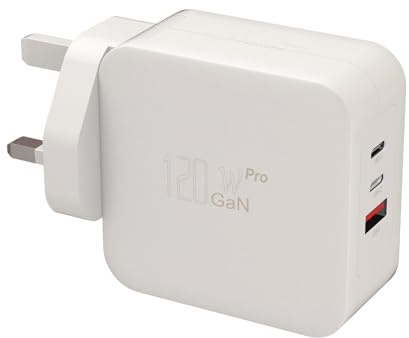 BIUBOTY 120W GaN USB C Charger Plug for Macbook ASUS Huawei Lenovo Samsung | 120W Max Multiport GaN PD USB-C Fast Charger Plug Compatible with Macbook ASUS ROG HP Spectre HUAWEI Matebook Samsung Laptop