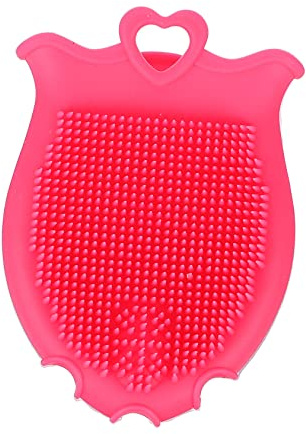 Housoutil 3 Piezas Cepillo De Baño Para Bebé Cepillo De Ducha De Bebé Depurador De Baño De Silicona Para Bebés Niños Niño Pequeño Rojo Gel De Sílice Cepillo Para El Pelo