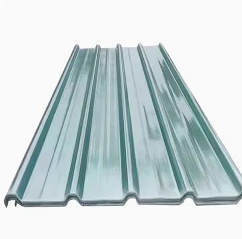 2 mm dicke Welldachplatten für Schuppen, transparent, regendicht, wärmeisolierende Fliesen, FRP, Tageslichtplatte, leicht zu biegen und zu schneiden, 15 Stück (0,9 x 1,1 m)
